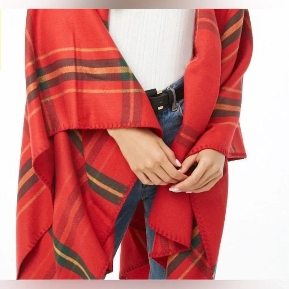 Plaid Flannel Shawl - Picture 8 of 15